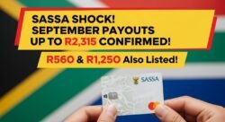 Full SASSA Schedule Released: September 2025 Payments R2,315, R560, R1,250